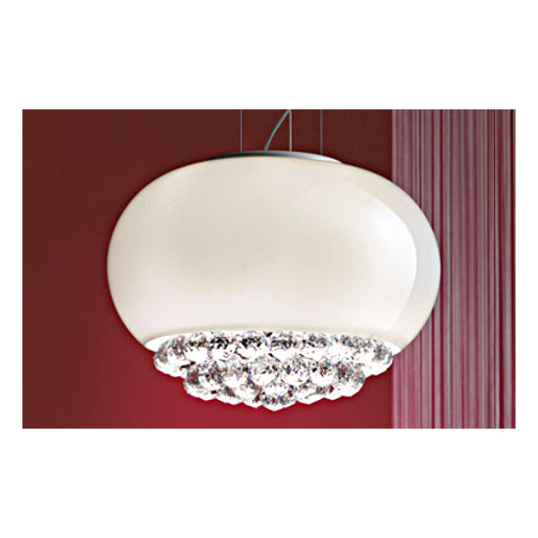 Lampa wisząca 3xE14 (max 3x60w) biała MIR 3 Masiero