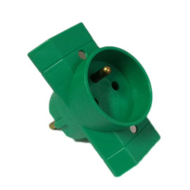R-21-7 rozgałęźnik zielony 2P+Z + 2x2P