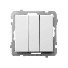 ŁP-13R/M/00 ŁĄCZNIK POTRÓJNY (3x) BIAŁY SONATA