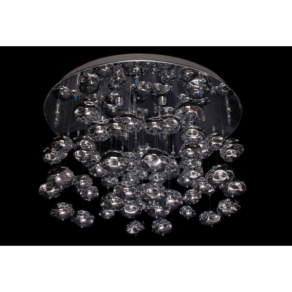 Plafon okrągły 12xG4(max 12x20w+ 15 led )chrom Oxy 3770/15+12 Sinus