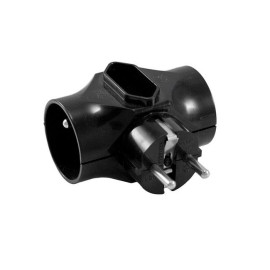 R-201-2 ROZGAŁĘŹNIK CZARNY 2x2P+Z+1x2P ELGOTECH