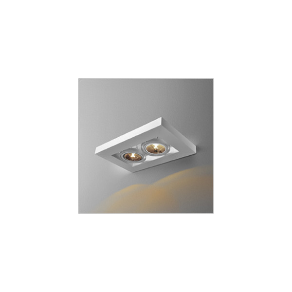 Kinkiet podwójny 2xQR111 G53(MAX2X100 W)biały Cadva 23412-03 Aquaform