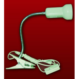 Lampa z klipsem, E14 R50, pomarańczowa - KN-04 Masłyk