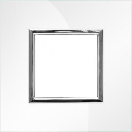 4504 181 RAMKA SZKŁO 1X PEARL GLASS białe redukcje