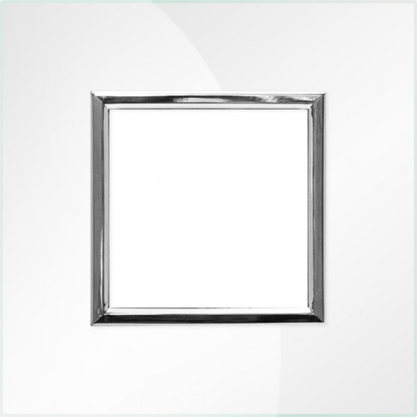 4504 181 RAMKA SZKŁO 1X PEARL GLASS białe redukcje