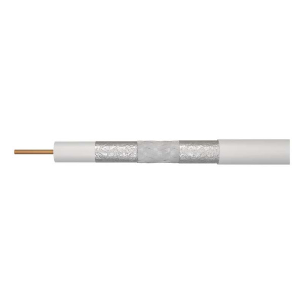 CB113 (100m) Kabel koncentryczny 75 Ohm / 1,13mm2 Cu /144x0,12mm CuSn/  śr. zew. 7,05mm / klasa A+ /  szpula 100m