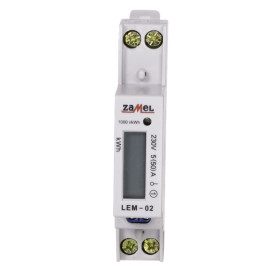 LEM-02 LICZNIK ENERGII ELEKTRYCZNEJ 1-FAZOWY LCD