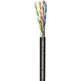 U/UTPf kat.5e 4x2x0,5 kabel teleinformatyczny zewnętrzny, żelowany, czarny (BiTLAN U/UTPf) TI0012 305mb