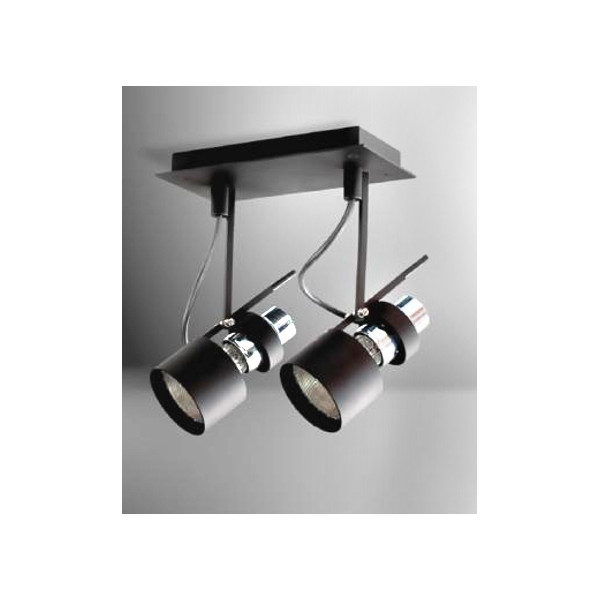 Kinkiet 2 płomienny reflektor 2xe27(max 2x50w)czarny 11712-02 Aquaform