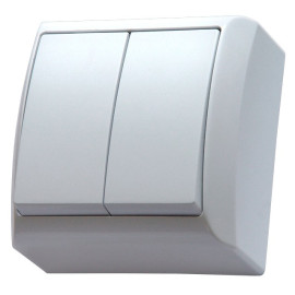 ŁN-2B/00 łącznik świecznikowy N/T, biały, BIS