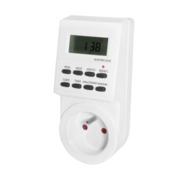 Programator czasowy tygodniowy, cyfrowy A08-PC-3C Zext