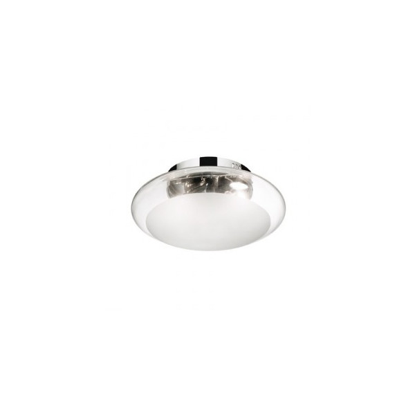 Plafon okrągły 1x60w e27chrom/clear SMARTIES pl1d33 35543