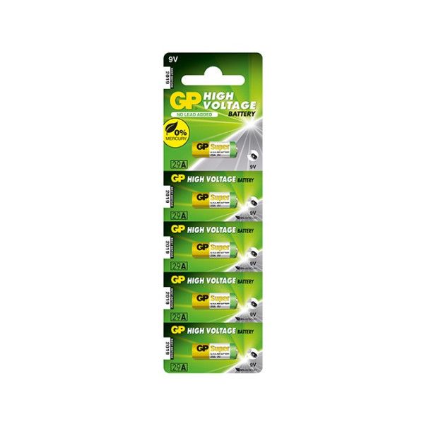 Bateria alkaliczna 9V (LR29) - 29A-U5 GP (cena za 1szt.)