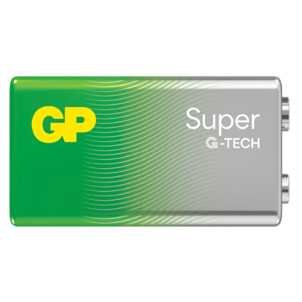 Bateria 9V alkaliczna (6LR61) Super Alkaline G-Tech 6LF22 1604A-U1 GP