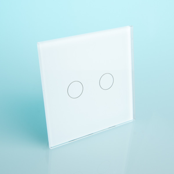 LIVOLO PANEL SZKLANY  2  BIAŁY 702-61