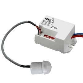 Czujnik ruchu 360st. z sondą - 800W, IP20, zasięg 6m - SES24WH Bemko