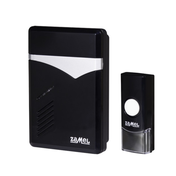 Dzwonek bezprzewodowy TECHNO ST-251 - dzwonek-bateria / przycisk-bateria, 36 melodii, zasięg 100m