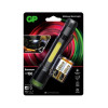 Latarka LED anodyzowane aluminium, dioda CREE, 150lm (przednie), 180lm (boczne), 2 tryby jasności (przednie), uchwyt...
