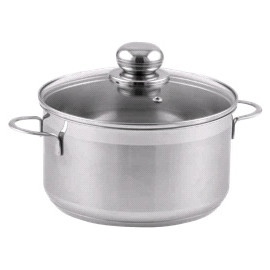 Garnek ze stali nierdzewnej 14cm 1,2L, pokrywka, indukcja - SSW CITI 