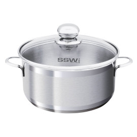 Garnek ze stali nierdzewnej z pokrywką 1,5L, 16cm - SSW CITI 410416