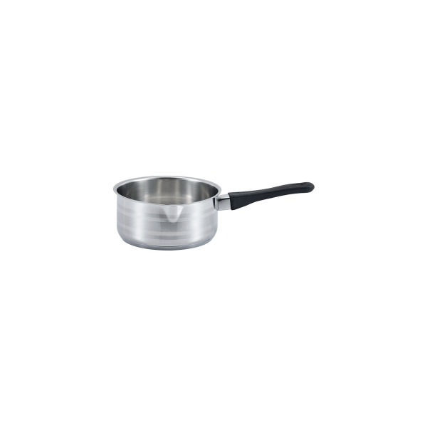 Mały rondelek 0,8L SSW OLIVE 14cm 0,9l stal nierdzewna indukcja gaz