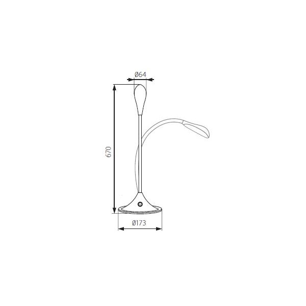 LAMPKA BIURKOWA LED max 6,8W 590lm czarna - FRANCO II LED 