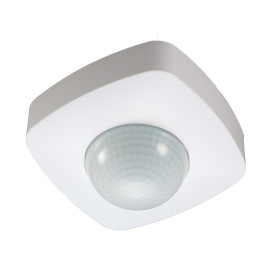 Czujnik ruchu 360st. z funkcją obecności - 2000W, IP20, zasięg 20m, biały - SES07WH Bemko