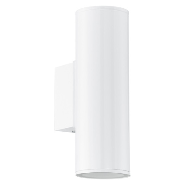 Kinkiet ogrodowy 2xgu10(max 2x3w )led biały góra+dół Riga 94101 Eglo