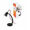 Lampka biurkowa LED SKARA 3,2W 3000K 250lm CZARNA / kabel czerwony PX006