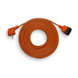 Przedłużacz kosiarkowy 25m - 1x2P 2x1mm2, pomarańczowy - PK-1025 Elgotech