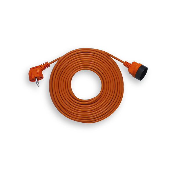 Przedłużacz kosiarkowy 25m - 1x2P 2x1mm2, pomarańczowy - PK-1025 Elgotech