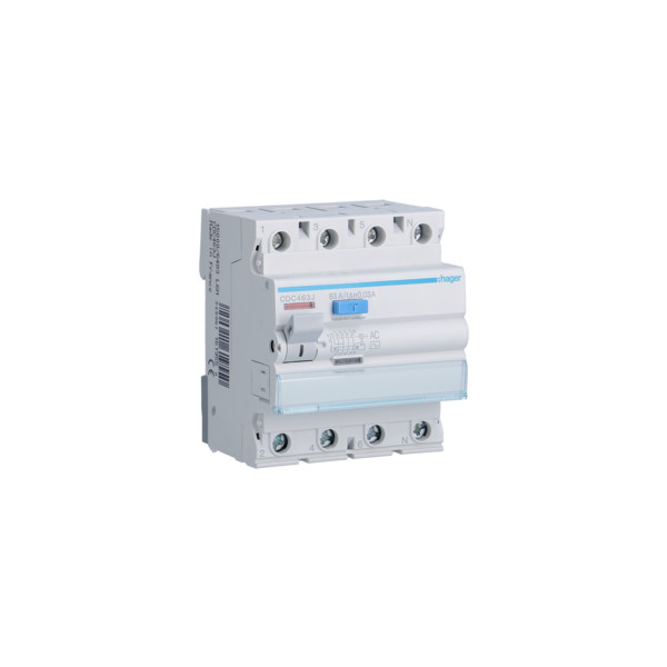 CDC463J RCCB Wyłącznik różnicowoprądowy 4P 63A/30mA Typ AC