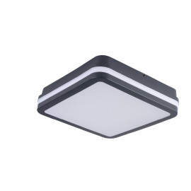 Plafon LED CCT-L G GRAFIT 12-18W, 1630/1770/1750lm, 3000/3500/4000K IP65 BENO 38787