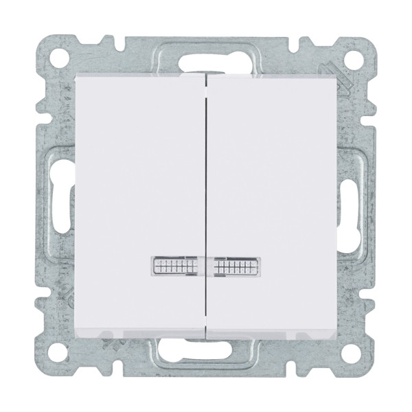 WL0240 lumina 2 Łącznik kontrolny seryjny/świecznikowy, biały