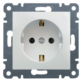WL1050 lumina 2 Gniazdo SCHUKO, biały
