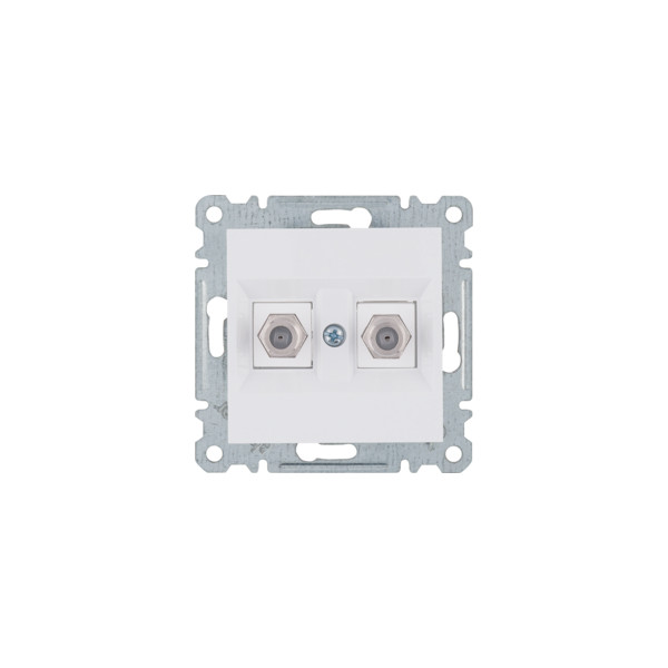 WL3260 lumina 2 Złącze podwójne typu F, biały