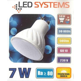 Żarówka LED GU10 7,0W 500lm - PAR16 230V 3000K (ciepło-biała) - D85-LS-GU10-7W Ledsystems