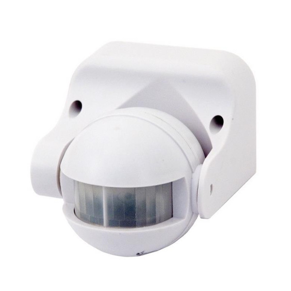 Czujnik ruchu 180st. - 1200W, IP44, zasięg 12m, biały - SES09WH Ledsystems