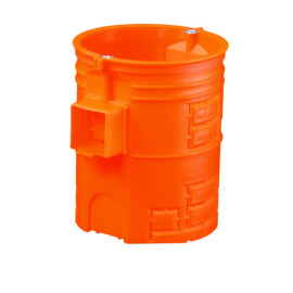 Puszka podtynkowa 60 mm, szeregowa, ekstra - głęboka 80 mm, z wkrętami - S60GFw Simet