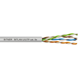 U/UTP kat.5e 4x2x0.5 przewód tele-informatyczny 200MHz TI0006 BITNER TI0006 (karton 305mb)  