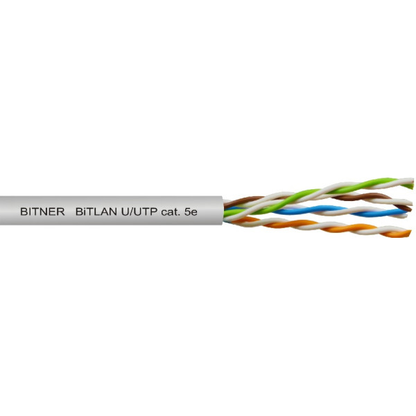U/UTP kat.5e 4x2x0.5 przewód tele-informatyczny 200MHz TI0006 BITNER TI0006 (karton 305mb)  