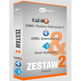 Zestaw 2: SONEL PE Pomiary Elektryczne 5 + SONEL PE Schematic + SONEL PE Kalkulacje