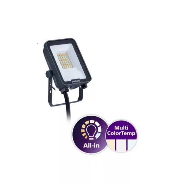 Naświetlacz LED Philips "all-in-one" BVP167, 20W, 2400lm, zmienna barwa 3000K 4000K 6500K
