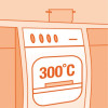 Żarówka do piekarnika - 300 st.C 15W 230V E14 - OVEN Osram