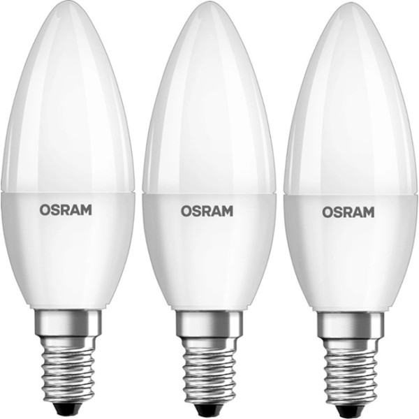 Żarówka LED E14 4,9W ( 40W) 470lm 230V 4000K (neutralna-biała) - LED VALUE OSRAM (cena za op. 3 szt.)