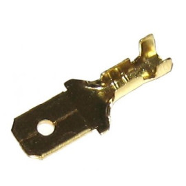 WSUWKA MĘSKA 6,3 - konektor A-2.5 męski (6,3mm)  ZLA0656 (opak. 100 szt.)