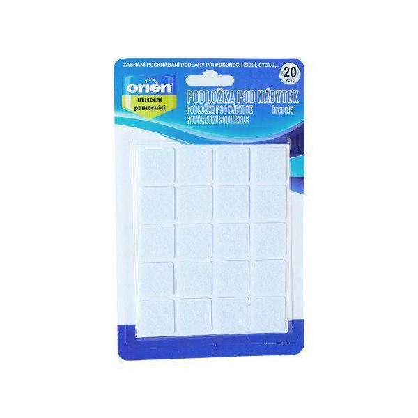 20x Podkładki filcowe pod meble krzesło 2,5x2,5cm