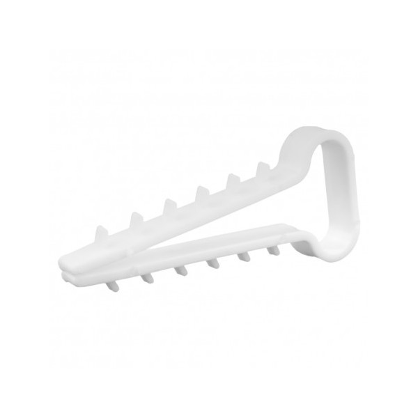 USMP-4 Uchwyt wbijany płaski, dla przew. YDYp 4x1,5 mm, 4x2,5mm, biały (100 szt.) H.7315
