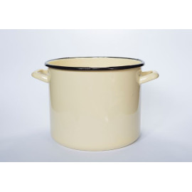 elopol garnek emal wysoki kremowy gładki 14cm , 1,80L , 2 14/30  [22149]