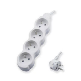 Przedłużacz 4 gniazda z uziemieniem, 3m - B00-NP4GU3M Ecoline